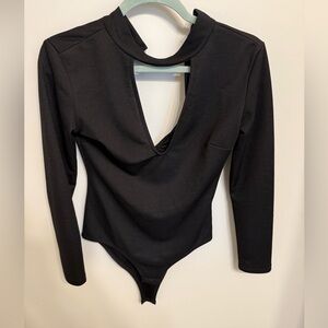 Black Long Sleeve Bodysuit